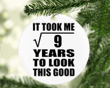 3rd Birthday Took Square Root of 9 Years To Look Good - Circle Ornament