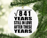 29th Anniversary Square Root of 841 Years Still In Love - Circle Ornament