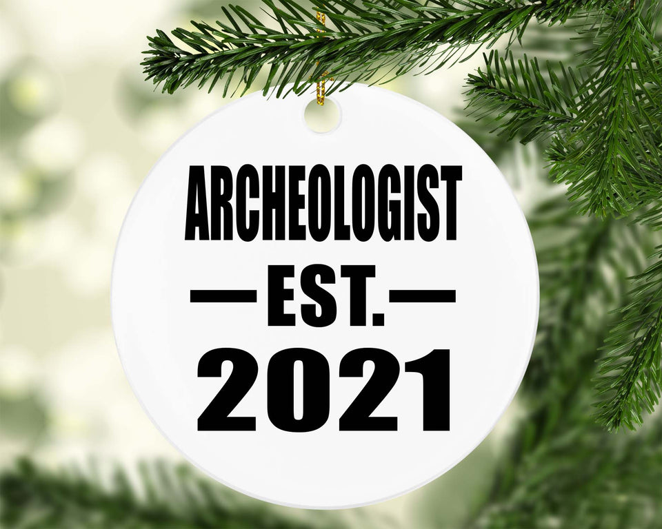 Archeologist Established EST. 2021 - Circle Ornament