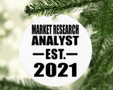 Market Research Analyst Established EST. 2021 - Circle Ornament