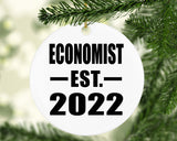 Economist Established EST. 2022 - Circle Ornament
