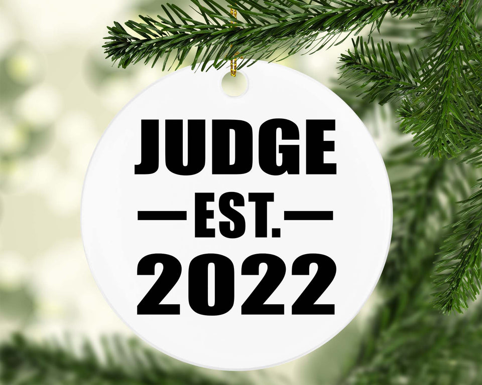 Judge Established EST. 2022 - Circle Ornament