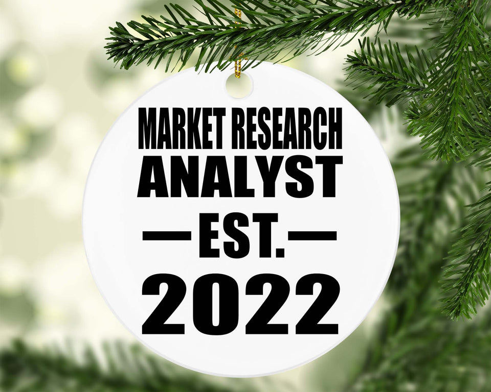 Market Research Analyst Established EST. 2022 - Circle Ornament