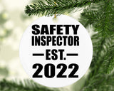 Safety Inspector Established EST. 2022 - Circle Ornament