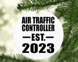 Air Traffic Controller Established EST. 2023 - Circle Ornament