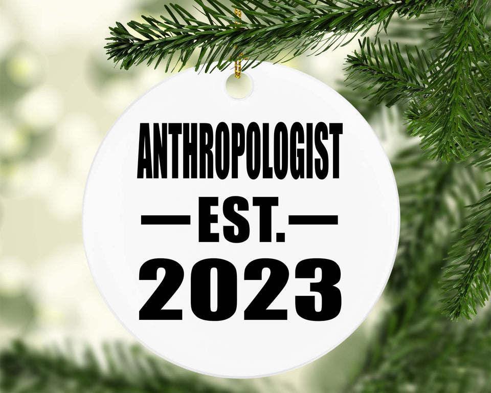 Anthropologist Established EST. 2023 - Circle Ornament