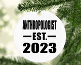Anthropologist Established EST. 2023 - Circle Ornament