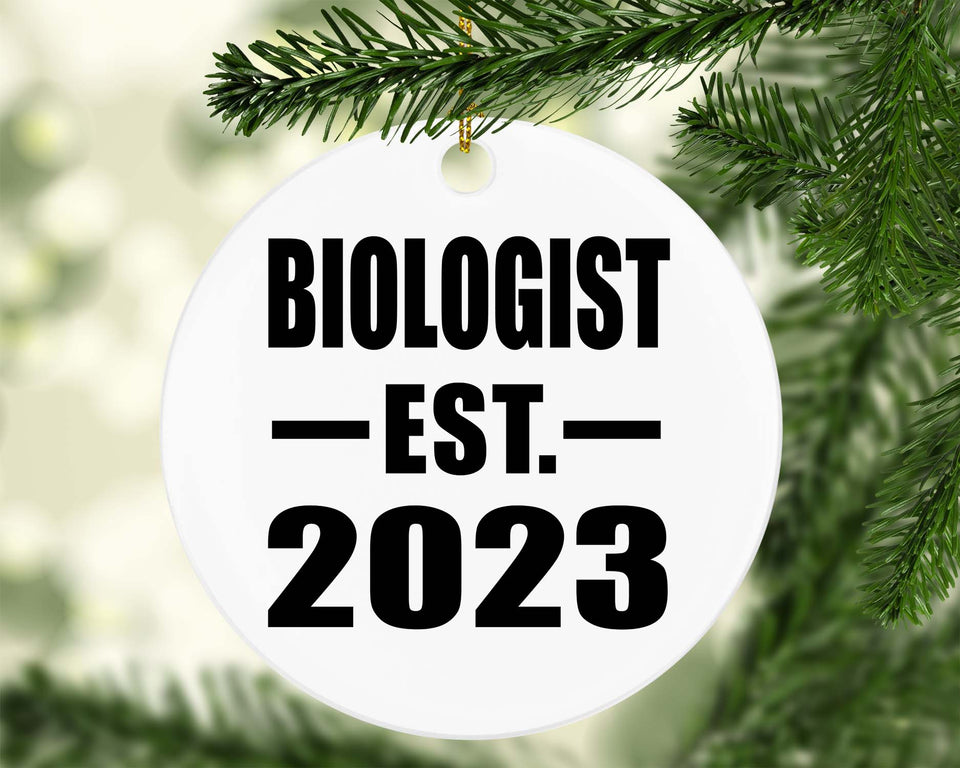 Biologist Established EST. 2023 - Circle Ornament