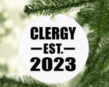 Clergy Established EST. 2023 - Circle Ornament