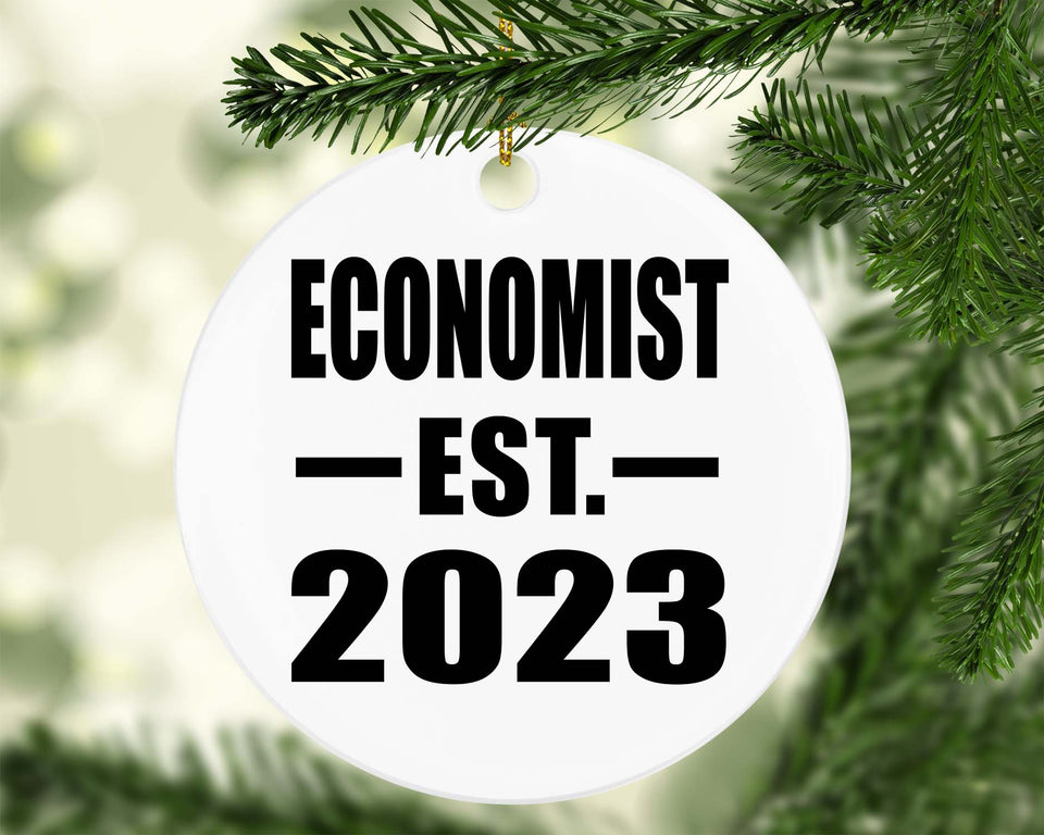 Economist Established EST. 2023 - Circle Ornament