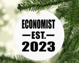 Economist Established EST. 2023 - Circle Ornament