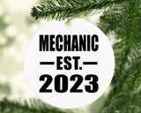Mechanic Established EST. 2023 - Circle Ornament