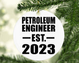 Petroleum Engineer Established EST. 2023 - Circle Ornament