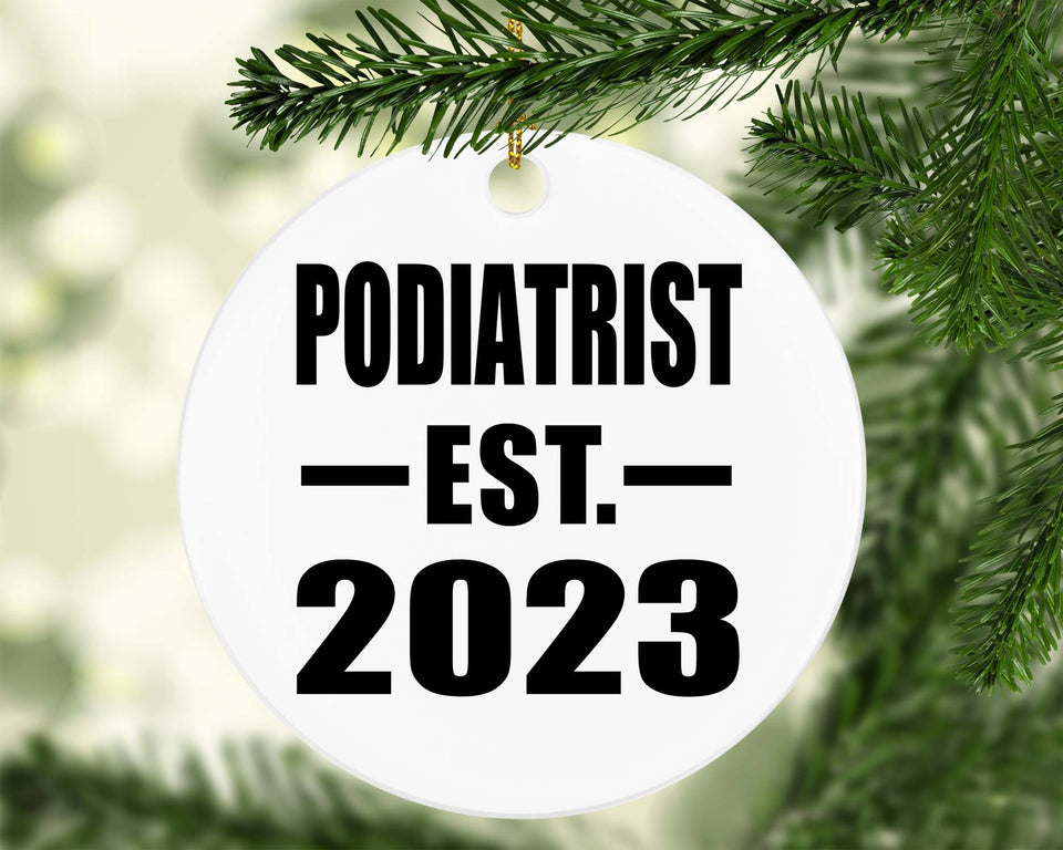 Podiatrist Established EST. 2023 - Circle Ornament
