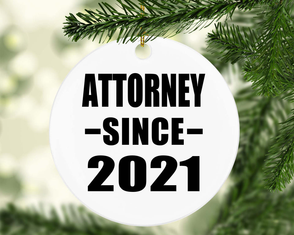 Attorney Since 2021 - Circle Ornament