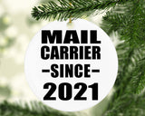 Mail Carrier Since 2021 - Circle Ornament