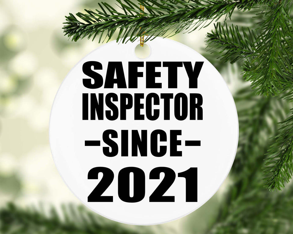 Safety Inspector Since 2021 - Circle Ornament