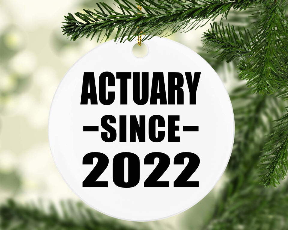 Actuary Since 2022 - Circle Ornament