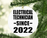 Electrical Technician Since 2022 - Circle Ornament