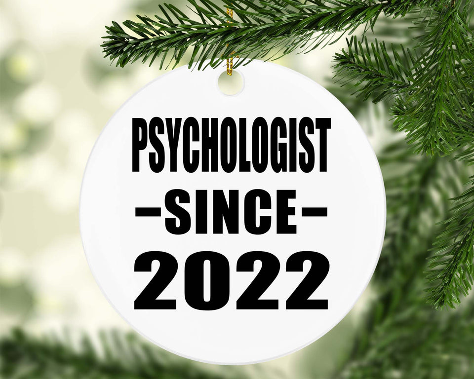 Psychologist Since 2022 - Circle Ornament