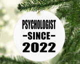 Psychologist Since 2022 - Circle Ornament