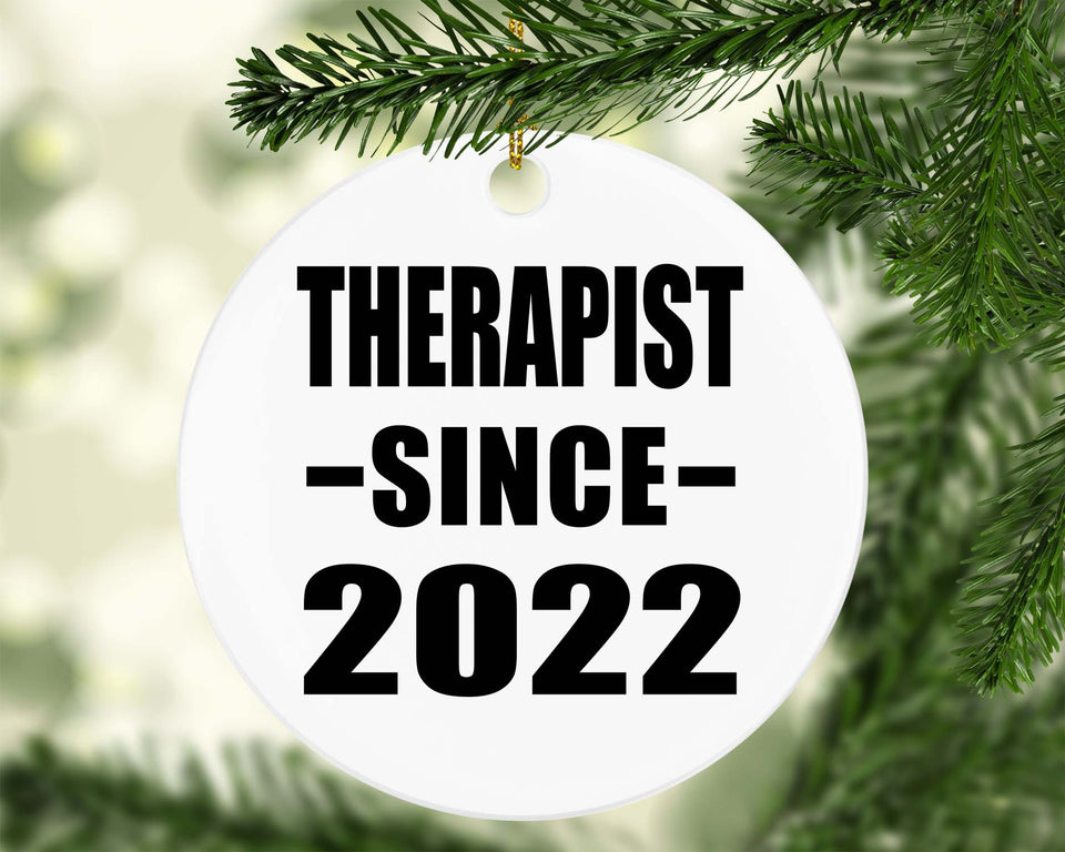 Therapist Since 2022 - Circle Ornament