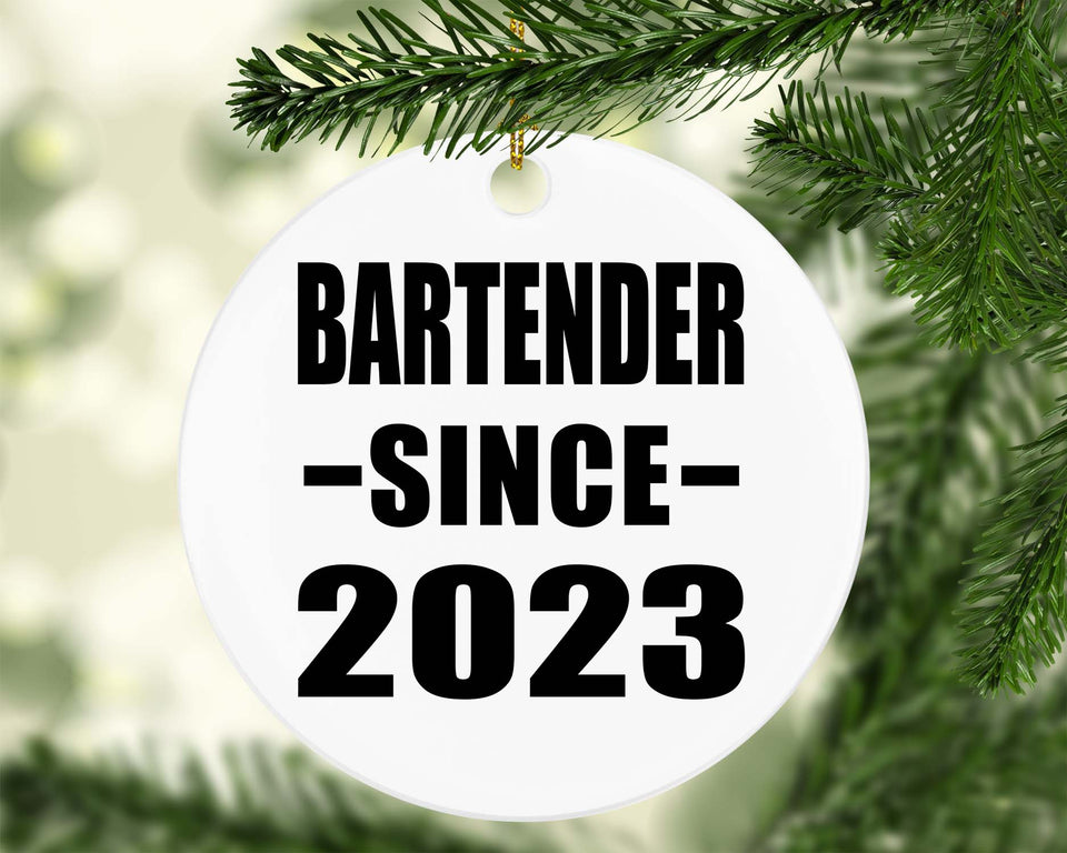 Bartender Since 2023 - Circle Ornament