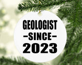 Geologist Since 2023 - Circle Ornament