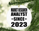 Market Research Analyst Since 2023 - Circle Ornament