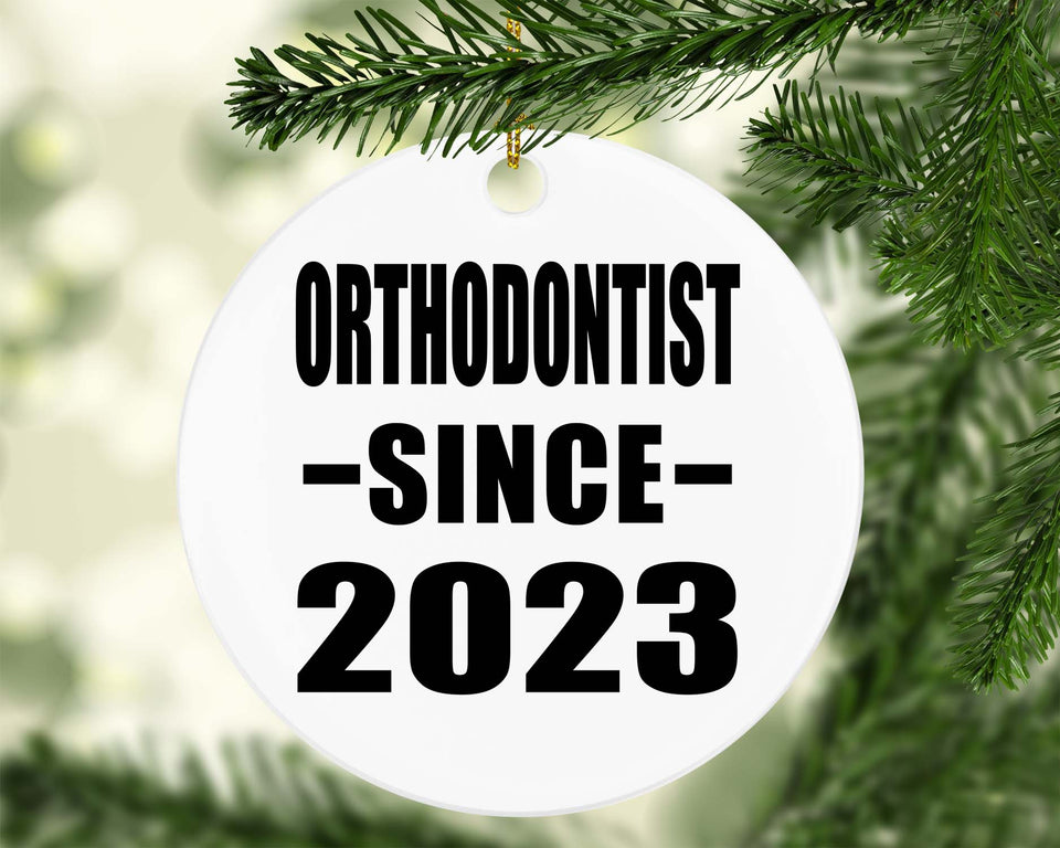 Orthodontist Since 2023 - Circle Ornament