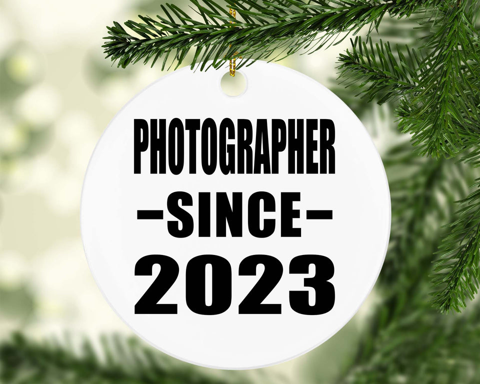 Photographer Since 2023 - Circle Ornament