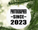 Photographer Since 2023 - Circle Ornament