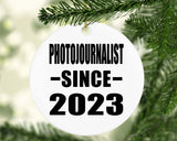 Photojournalist Since 2023 - Circle Ornament