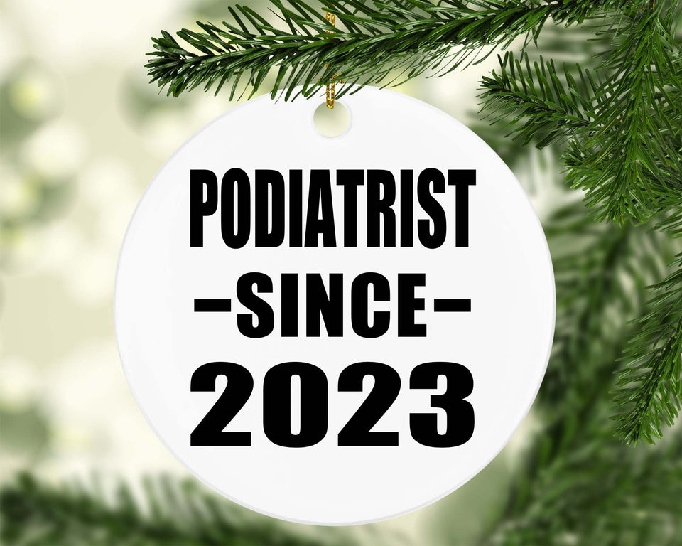 Podiatrist Since 2023 - Circle Ornament