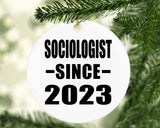 Sociologist Since 2023 - Circle Ornament