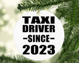 Taxi Driver Since 2023 - Circle Ornament