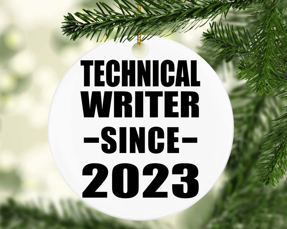 Technical Writer Since 2023 - Circle Ornament