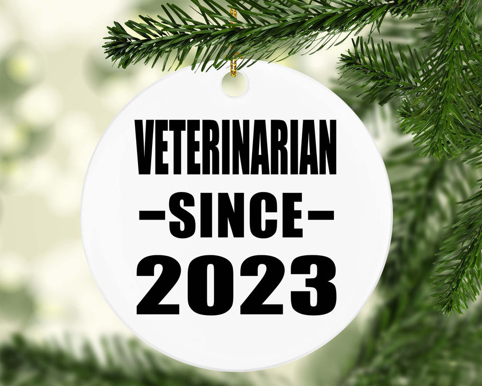 Veterinarian Since 2023 - Circle Ornament