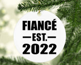 Fiance Established EST. 2022 - Circle Ornament