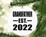 Grandfather Established EST. 2022 - Circle Ornament