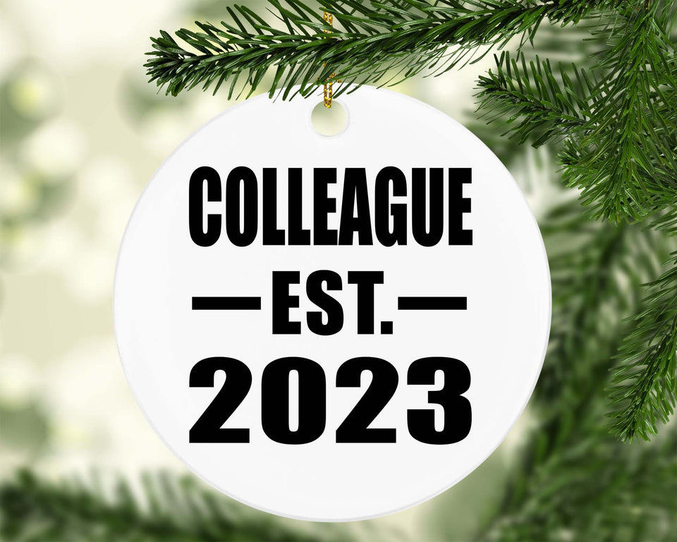 Colleague Established EST. 2023 - Circle Ornament