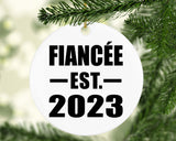 Fiancee Established EST. 2023 - Circle Ornament