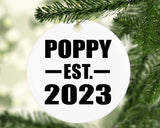 Poppy Established EST. 2023 - Circle Ornament