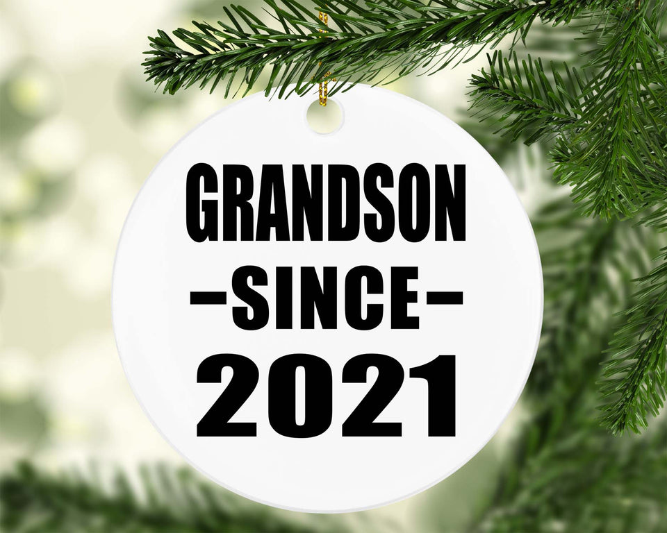 Grandson Since 2021 - Circle Ornament