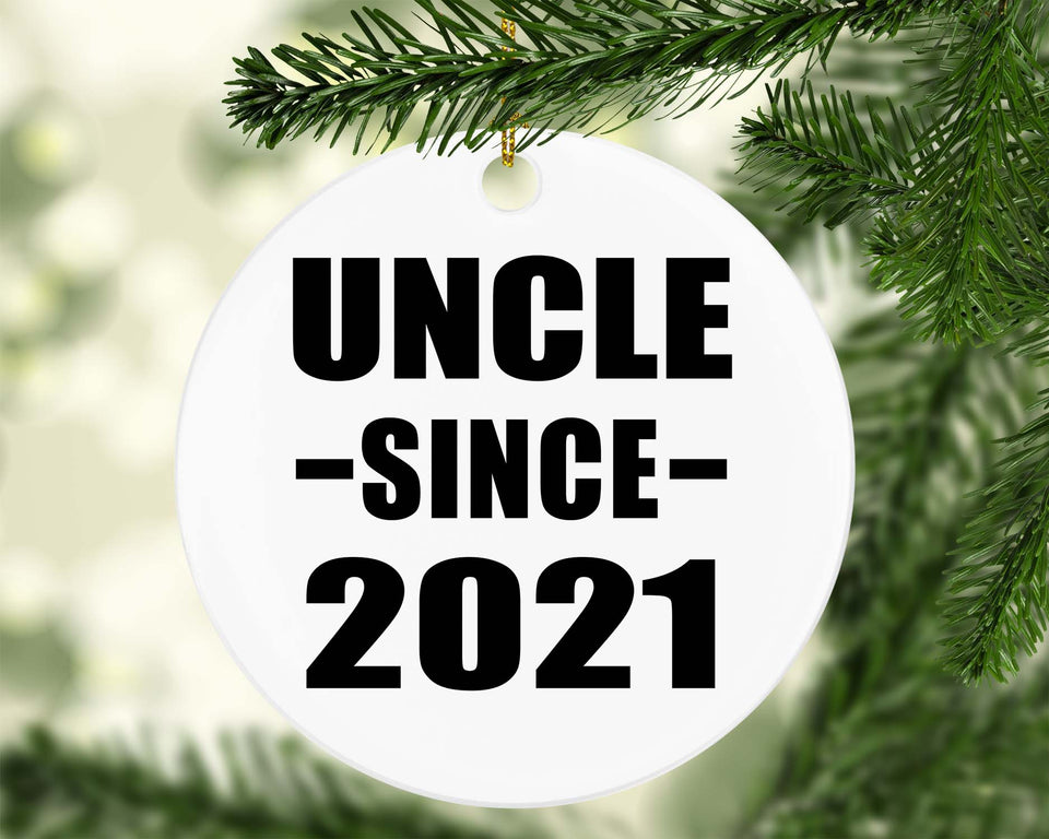 Uncle Since 2021 - Circle Ornament