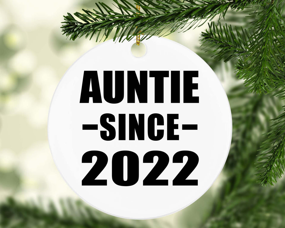 Auntie Since 2022 - Circle Ornament
