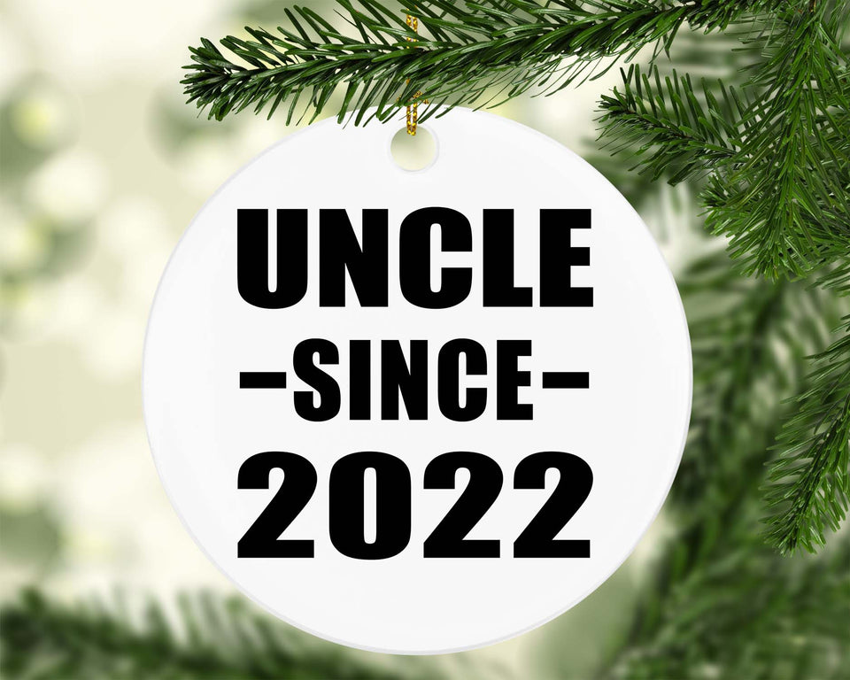 Uncle Since 2022 - Circle Ornament