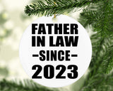Father In Law Since 2023 - Circle Ornament