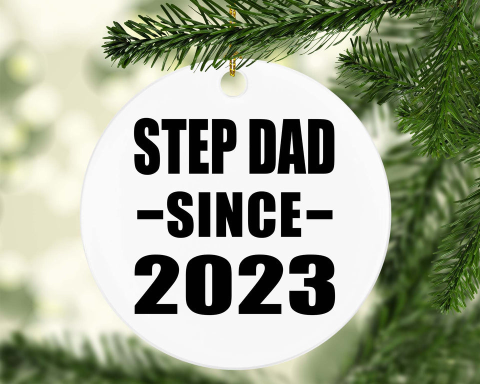 Step Dad Since 2023 - Circle Ornament