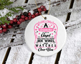 Grandmother Is Like An Angel Takes You Under Her Wings - Circle Ornament